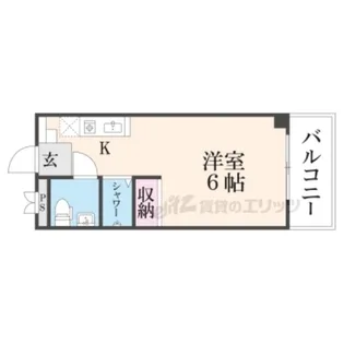 志風館【3B号室】の間取り
