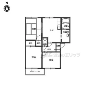 三央ハイツ【B201号室】の間取り