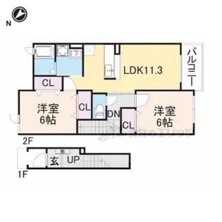 グランディール【2階】の間取り