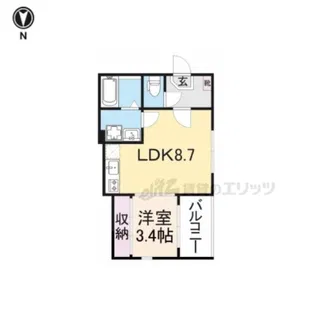 ミュゲット淀【2階】の間取り