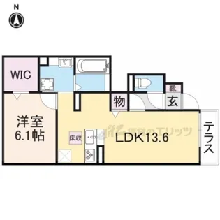 エアフォルク【1階】の間取り