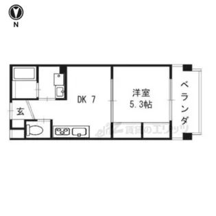 ルシェル三条大橋【406号室】の間取り