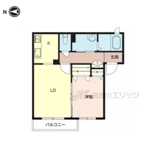 LUCE【202号室】の間取り