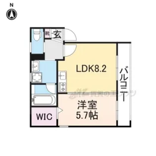 ルシア天の川【1階】の間取り