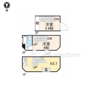 GARNET RESIDENCE 東寺【1階】の間取り