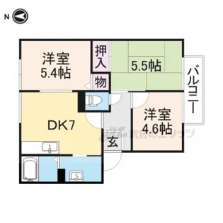 スペリオールプラザC【2階】の間取り