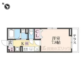 サンセール寝屋川【1階】の間取り