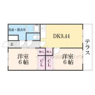 スウィートテラス【2階】の間取り