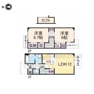 ベルソレイユ【101号室】の間取り