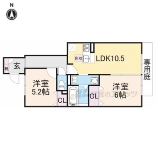 アルトピアーノ【1階】の間取り