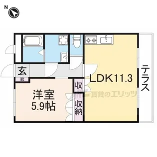 ルミナスコート【103号室】の間取り