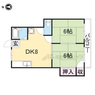 ハイツヨネダ【301号室】の間取り