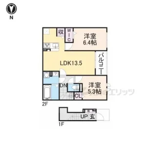 カーサ匠【2階】の間取り
