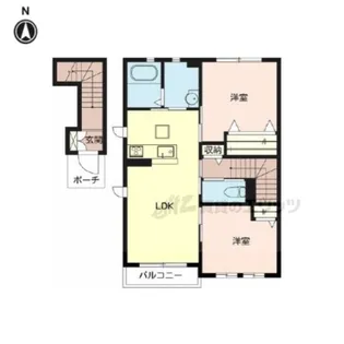 コンフォート法隆寺?【201号室】の間取り