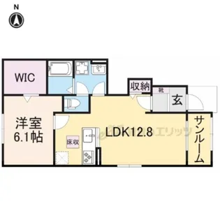 ブリーゼ西岡屋?【102号室】の間取り