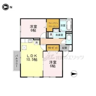 エスポワール東寝屋川A棟【1階】の間取り