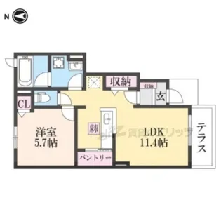 シエルブルー?【1階】の間取り