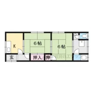 第二八ノ坪荘【108号室】の間取り