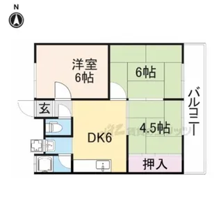 三輪マンション【102号室】の間取り