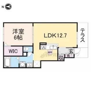 リバーヒル M.【101号室】の間取り