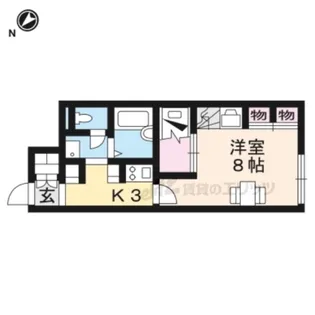 レオパレス高宮K2【108号室】の間取り