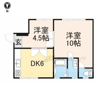 奈良県生駒市南田原町【一戸建】の間取り