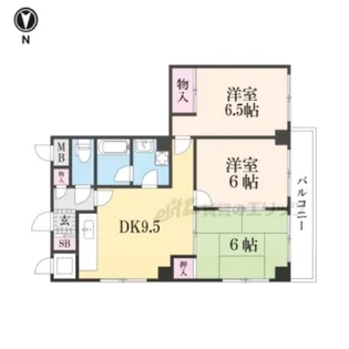 カーサ瀬田【4階】の間取り