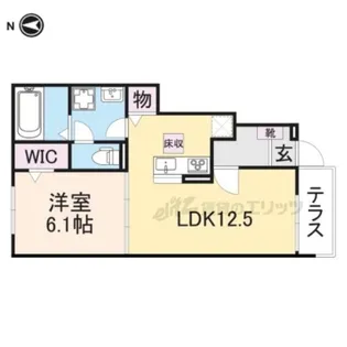 グリーンハイツ加茂Ⅱ【1階】の間取り
