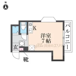 リベラル宮之阪【2階】の間取り