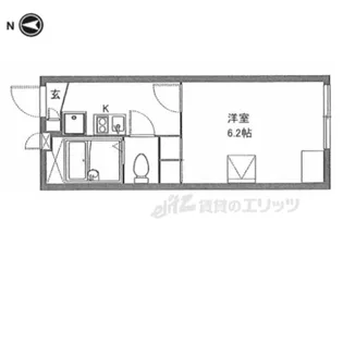 レオパレスMarjoram【206号室】の間取り