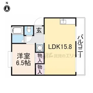 第1林マンション【5階】の間取り