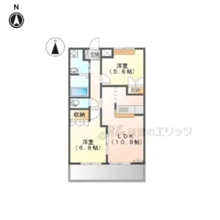 felice奥鳥井?番館【2階】の間取り