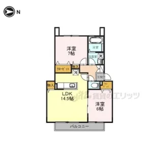 リーベンハイム桂木【2階】の間取り