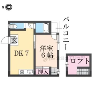 エムズ富雄【F号室】の間取り