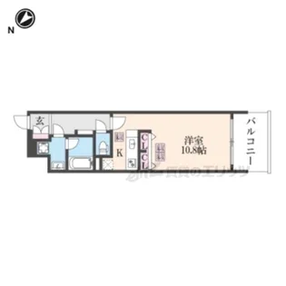 クレアドーレ南草津【2階】の間取り