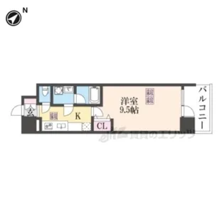 クレアドーレ南草津【2階】の間取り