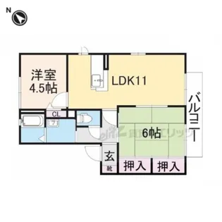 グランパルク【201号室】の間取り