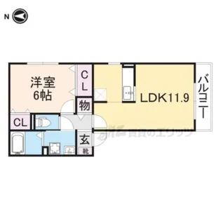 ジュネスコート【2階】の間取り