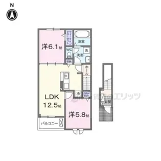 エスペランサ【2階】の間取り