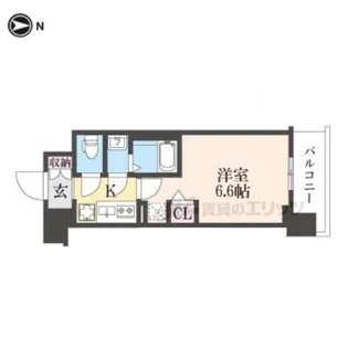 プラシード京都【8階】の間取り