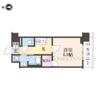 プラシード京都【7階】の間取り
