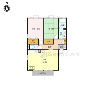 ラフィーネ結崎 B棟【 201号室】の間取り