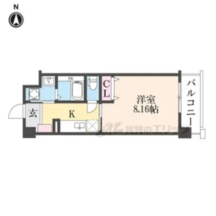 グリュックビルディング【2階】の間取り