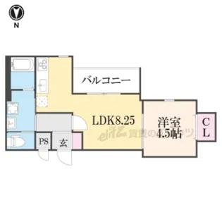 レクエルド桃山【1階】の間取り