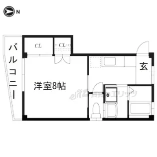 ハイムKUSAKI【3階】の間取り