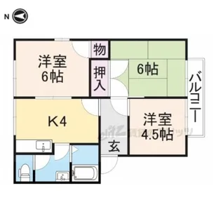 テラスもみの木【101号室】の間取り