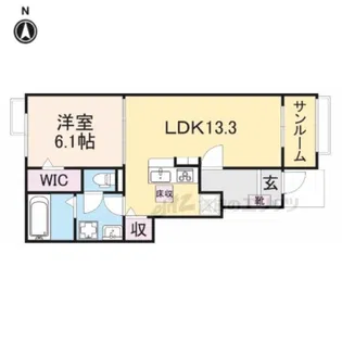 リヴ・シン・ファイブ【1階】の間取り