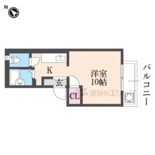パラシア【102号室】の間取り