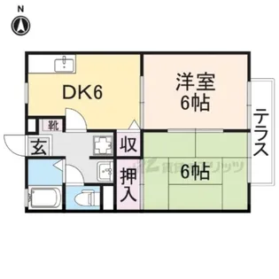 高畑ビューハイツ【2階】の間取り