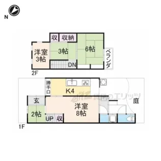 京都府京都市北区紫野郷ノ上町【一戸建】の間取り